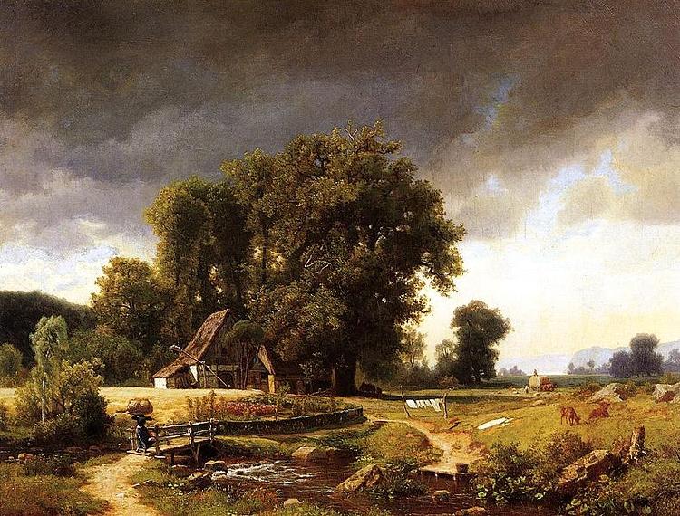 Albert Bierstadt Westphalian_Landscap